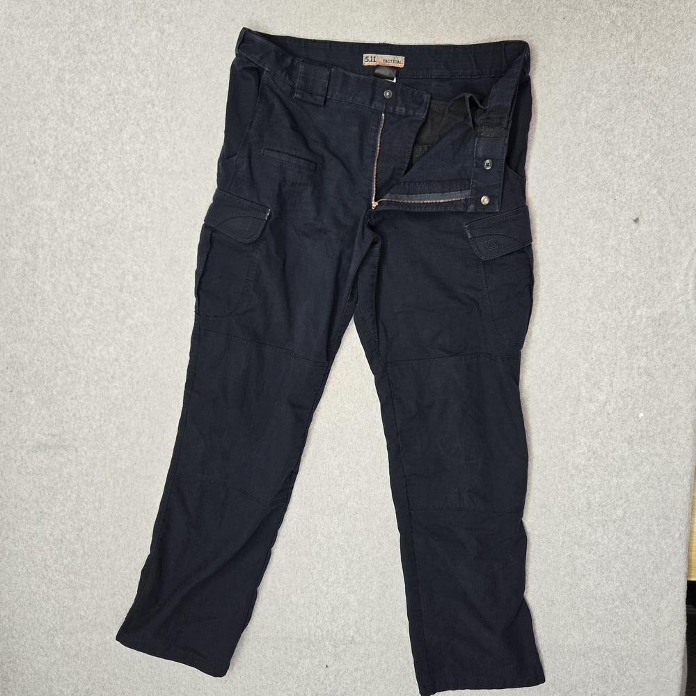 5.11 Tactical Stryke Men Pants 34x31 Navy Cargo Ripstop Utility Workwear